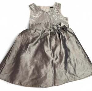 George Girls Silver Sequin Bodice Party Dress Size 2-3 Years
